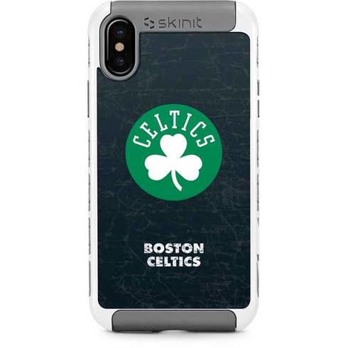 NBA Boston Celtics Black Secondary Logo iPhone Cases